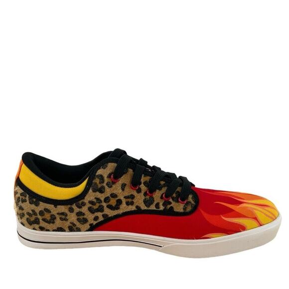 Vlado Spectro 3 Limited Edition Flames Mens Shoes Sz 11 Leopard Print Multicolor - Picture 3 of 13